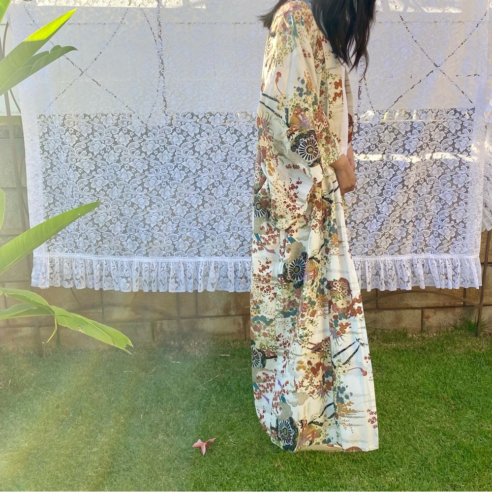 Vintage Japanese Floral Kimono